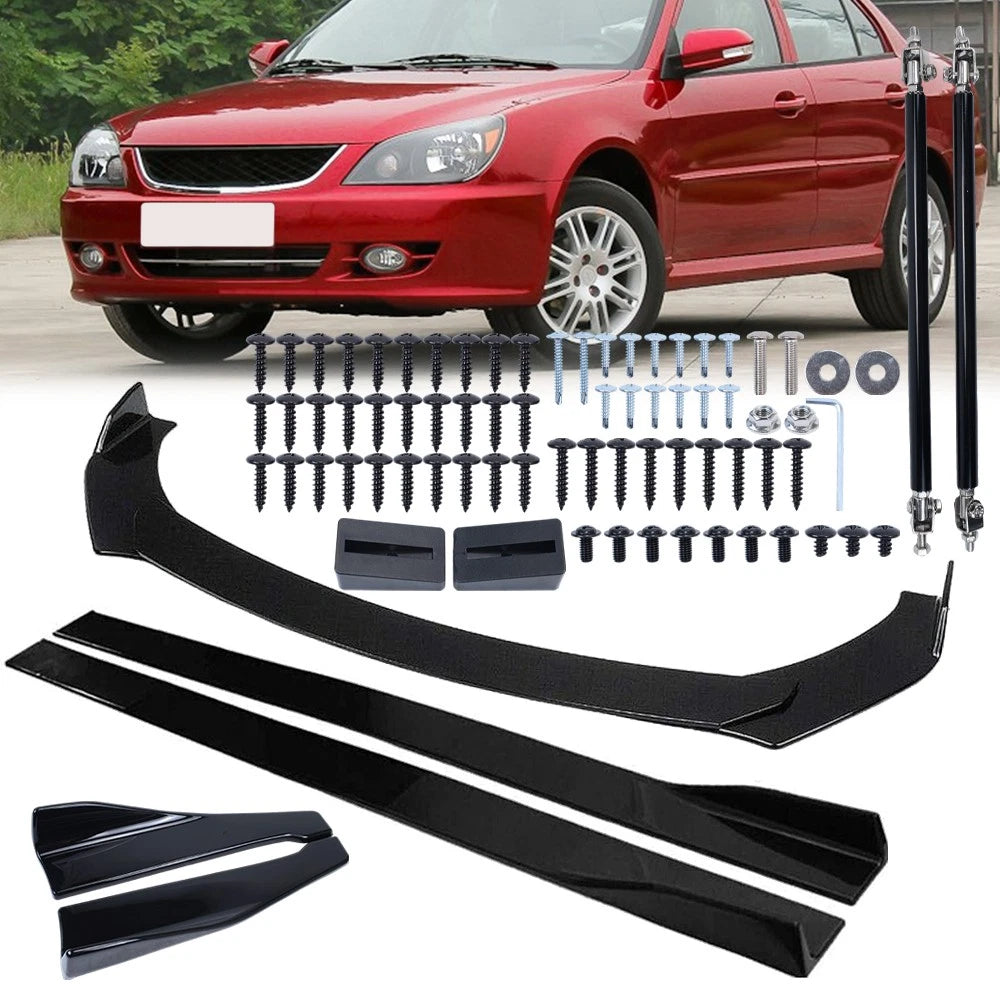 Front Bumper Chin Lip Splitter Spoiler Kit for Mitsubishi Lancer