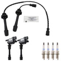 Set of 2 Ignition Coils & 4 Iridium Spark Plugs for Mazda Protege