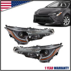 LED Headlight Assembly Pair for Toyota Corolla (2023–2024)