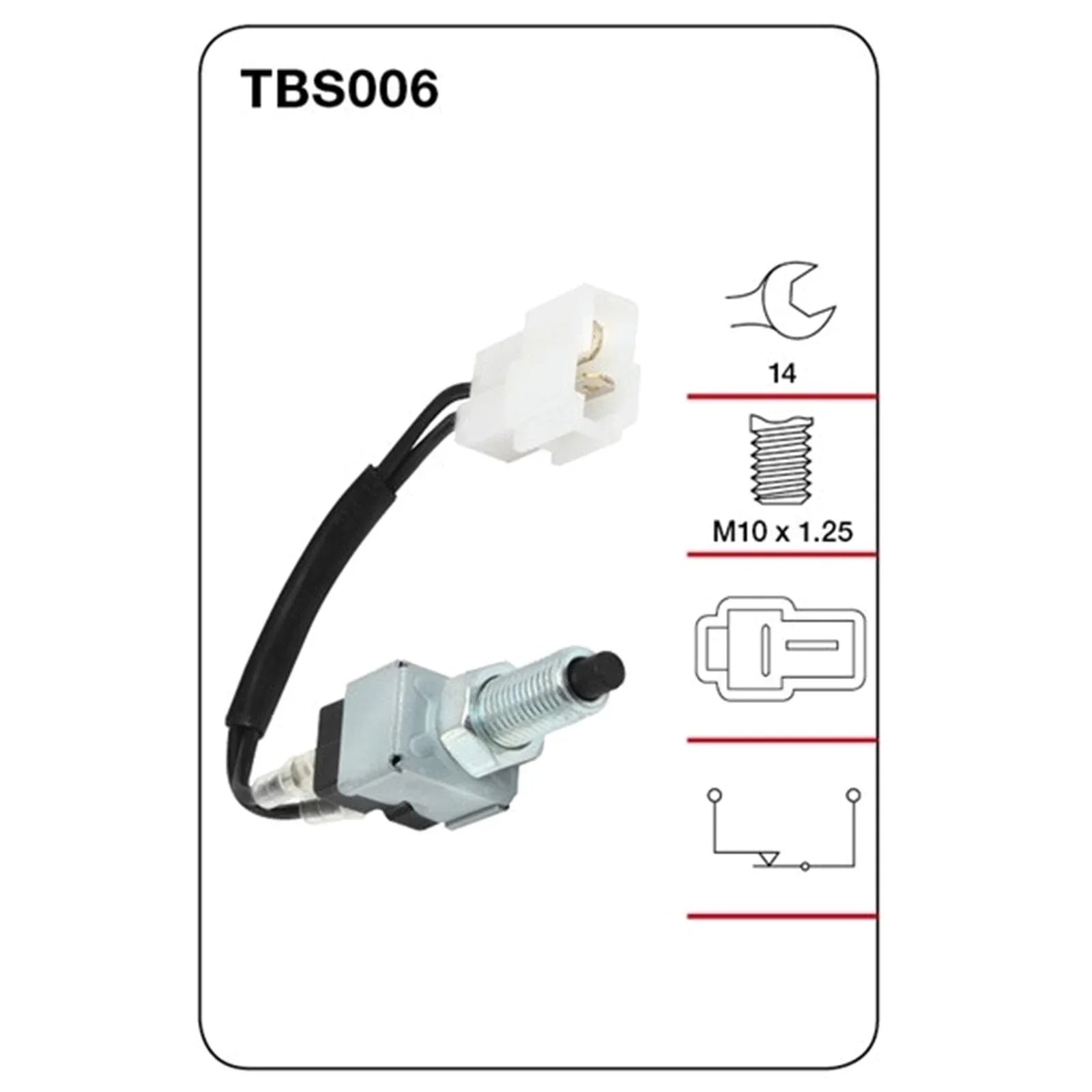 Brake Stop Light Switch for Corona RT104 RT133 RT142 ST141 XT130 (1973–1987)