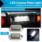 6 LED License Plate Light Lamps for Truck SUV Trailer (12V/24V)
