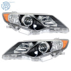 Headlights for Toyota Camry LE SE L (2012–2014) Pair Black Housing