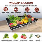 Set of 2 Rolling Flood Tables for Hydroponics (4.4'x8.4')