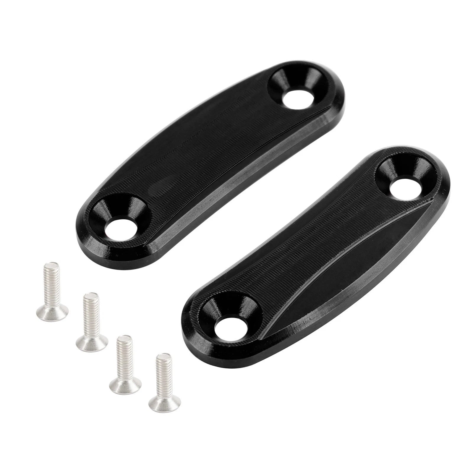 Mirror delete blanking block off plates for Kawasaki ZX-10R (2011–2015)