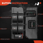 Front Left Power Window Switch for Chevy Cobalt, Pontiac G5 (2005â2010)