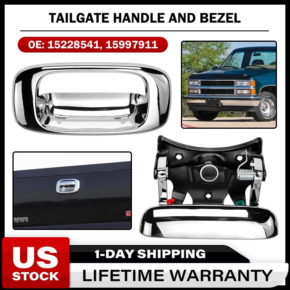 Tailgate Handle and Bezel for Chevrolet Silverado GMC Sierra (1999–2006)