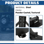 Rear Bumper with Tire Carrier for Jeep Wrangler JK (2007–2018) LED