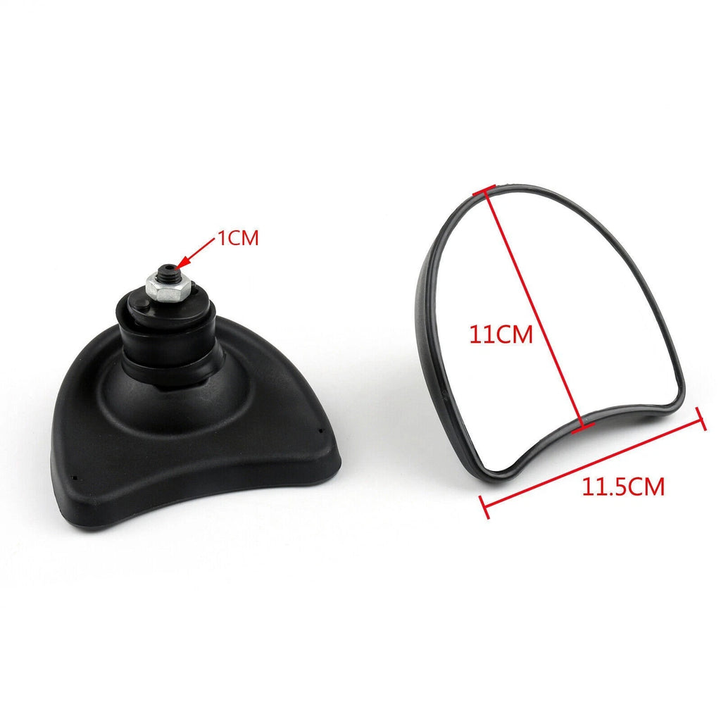 10mm Wide Angle Rear View Mirrors for Harley Street Glide (1996–2013)