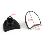10mm Wide Angle Rear View Mirrors for Harley Street Glide (1996–2013)