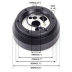 14" Red Steering Wheel with Quick Release and Hub Adapter for Dodge Chevrolet GM