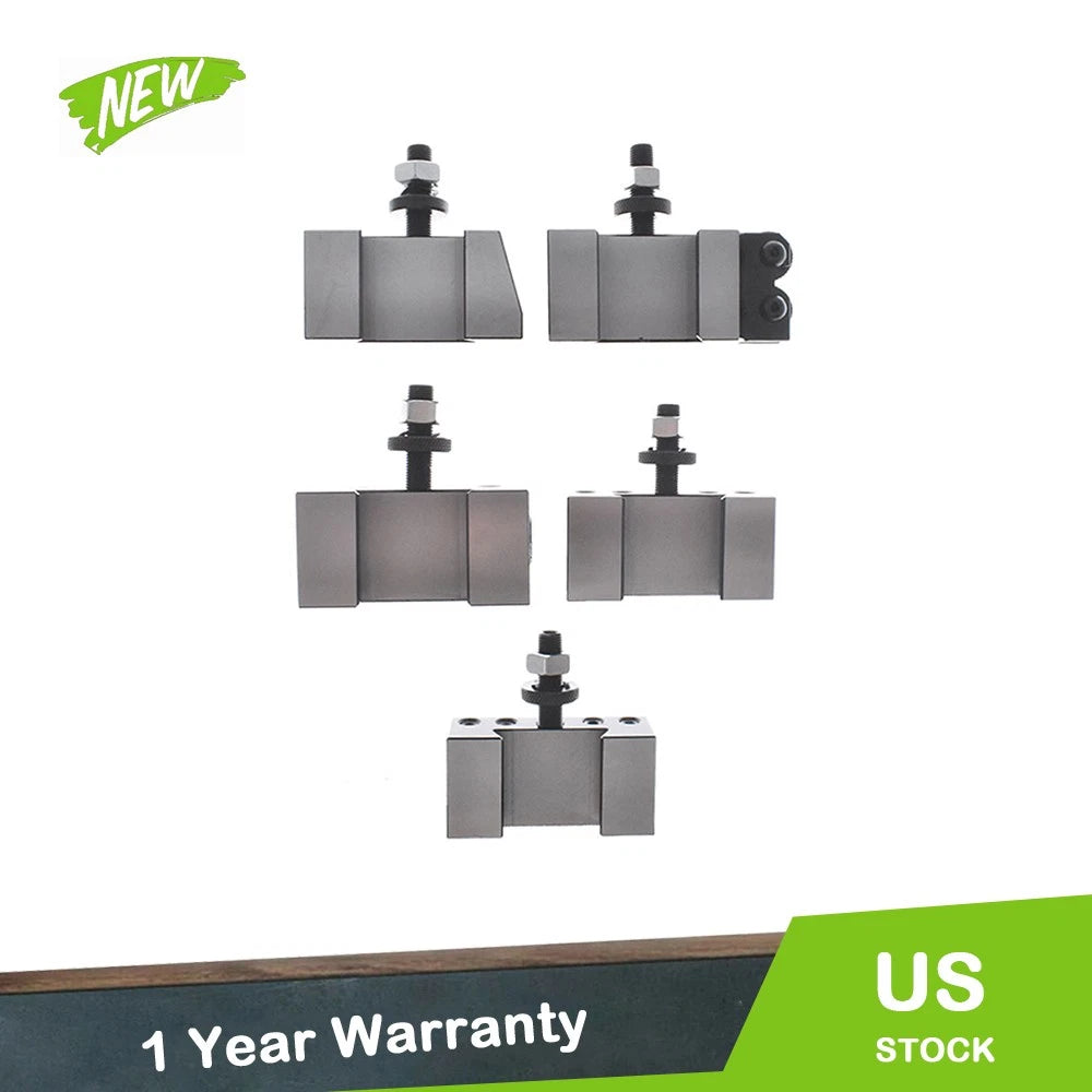 Set of 6 Piston Quick Change Tool Post Holders for Lathe 6-12" AXA 250-100