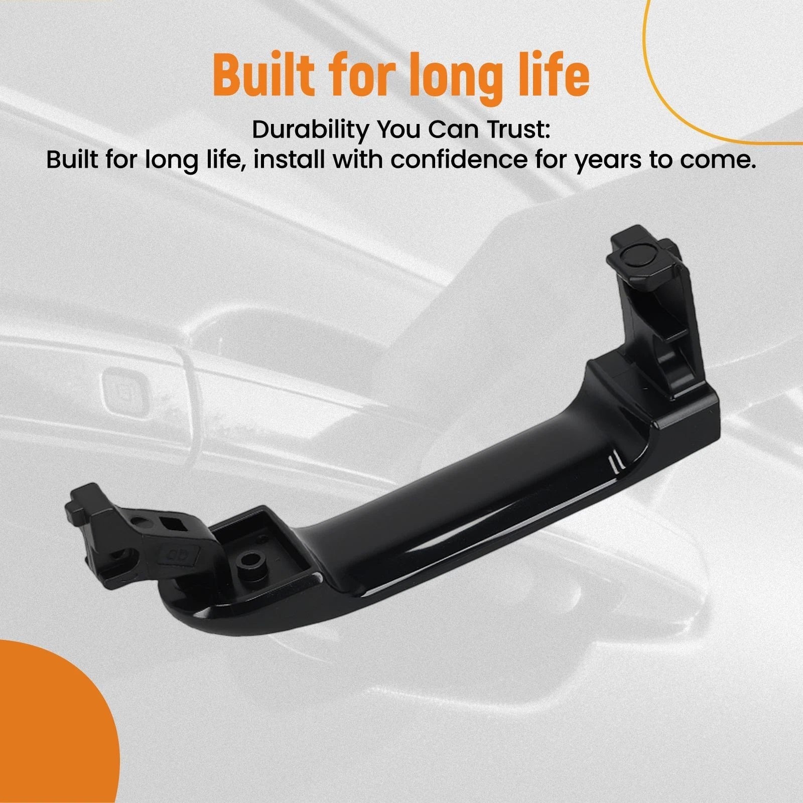 Front Left Exterior Door Handle for Nissan Versa (2007–2012) NI1310130 Black