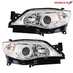Set of Chrome Housing Headlights for Subaru Impreza (2008–2011)