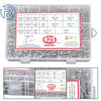 Set of 100 Stainless Steel Self-Drilling Screws Assortment Kits