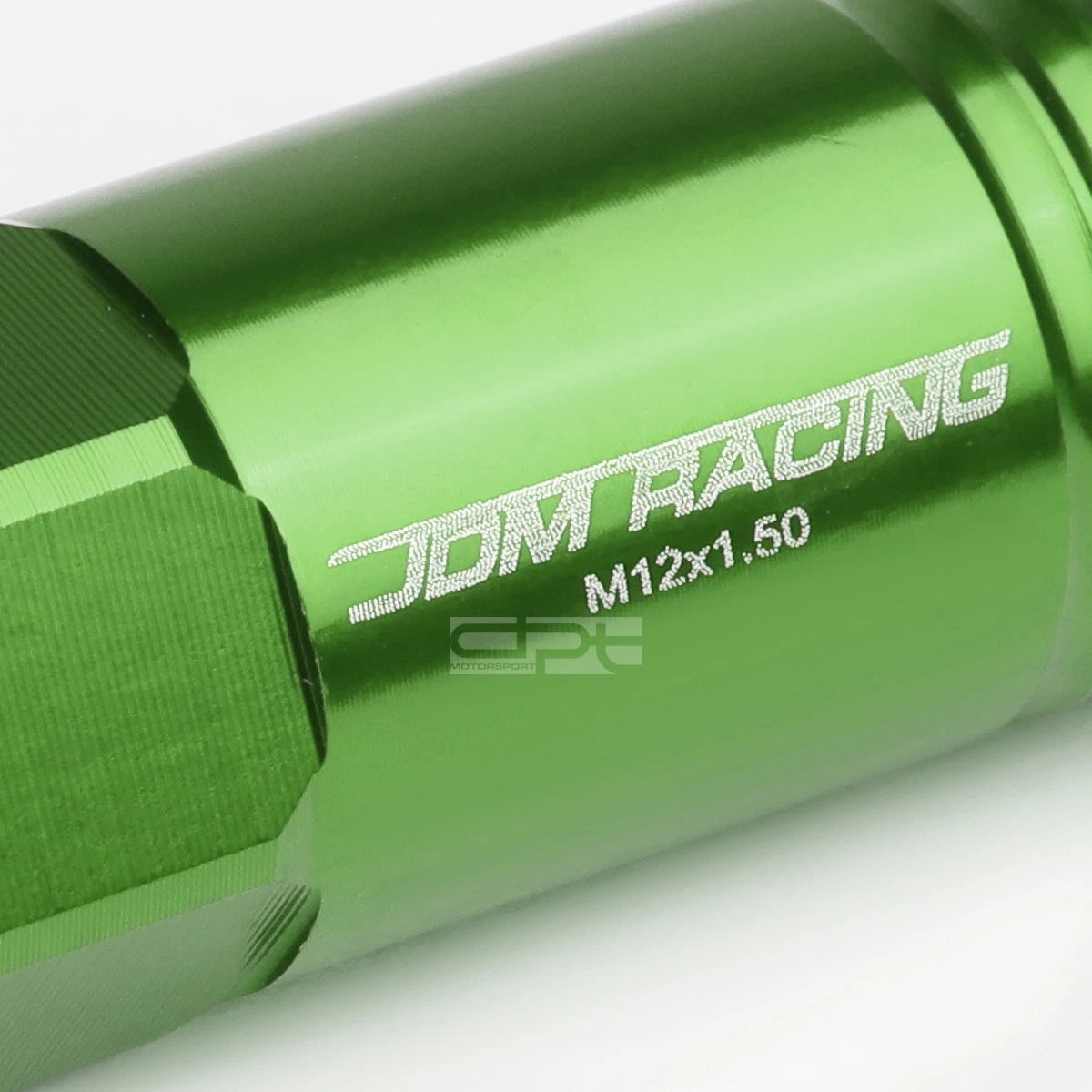 20 Pcs Open End M12x1.5 60mm Tall Green Aluminum Lug Nuts for JDM Vehicles