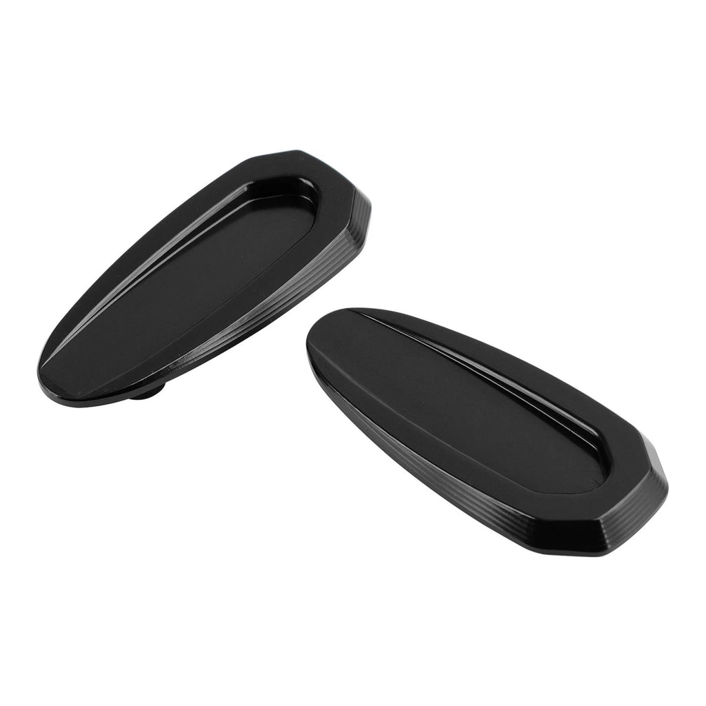 Aluminum Rear View Mirror Hole Caps Black for BMW S 1000 RR (2020–2023)
