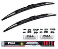 Set of 2 Super Silicone Windshield Wiper Blades for PIAA (95055)