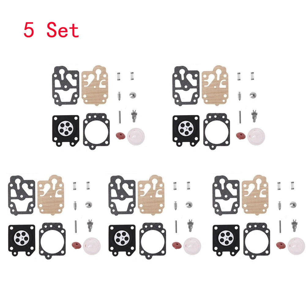 Set of 5 Carburetor Gaskets for Walbro 43CC 52CC (40-5/44F-5 34F 36F 139F)