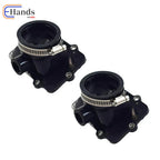 2PC Carburetor Intake Manifold Boot for Ski-Doo 600 (420867882, 420867880)