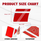 Red Hash Stripe Wheel Rim Stickers for 18"-21" Tires (Set)