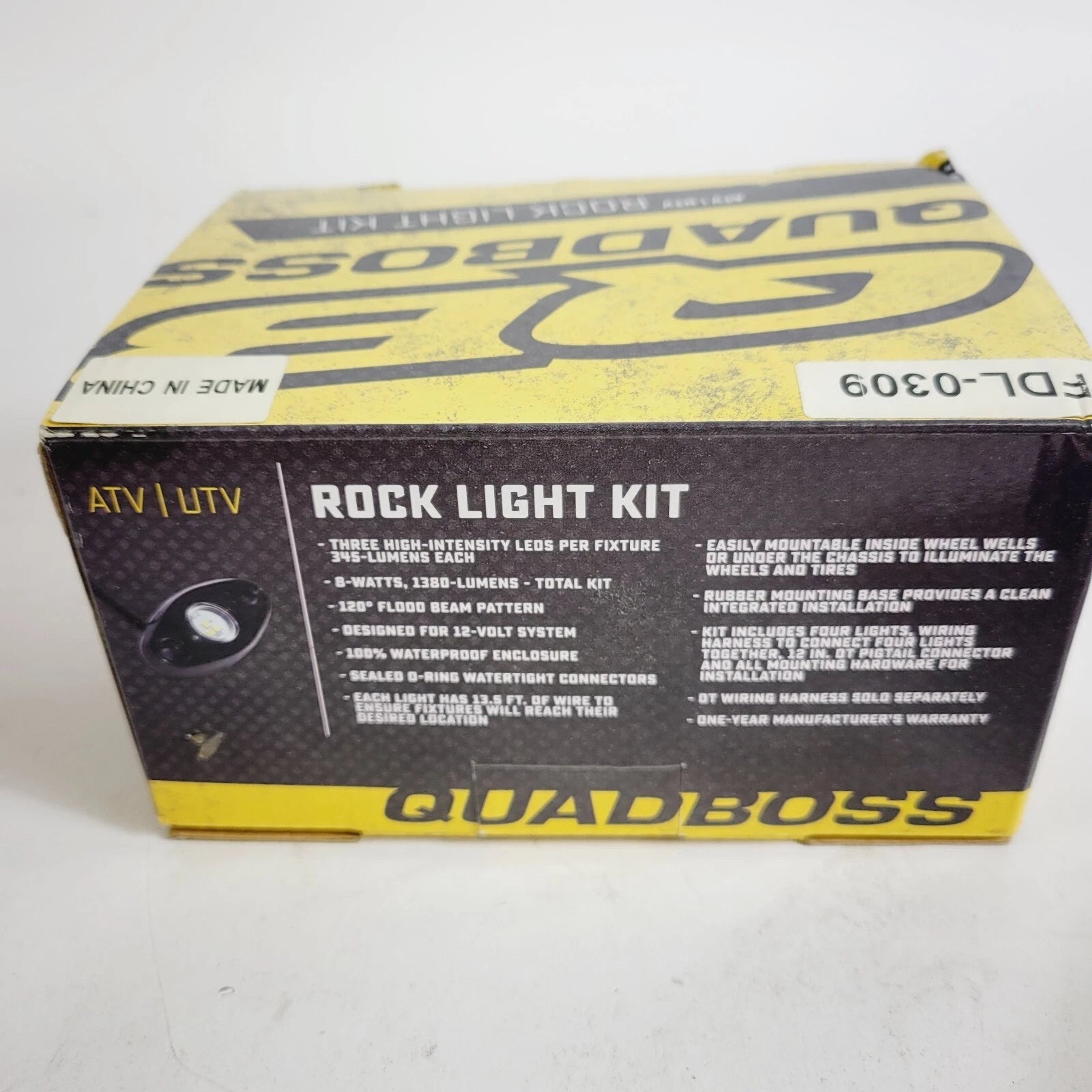 Quadboss Rock LED Light Kit for ATV UTV Jeep Truck Car (568565)