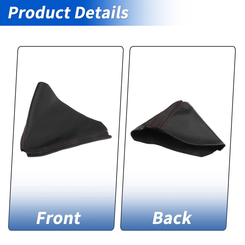 Gear Shift Stick Gaiter for Audi A6 C6 (2004–2011) Red Artificial Leather