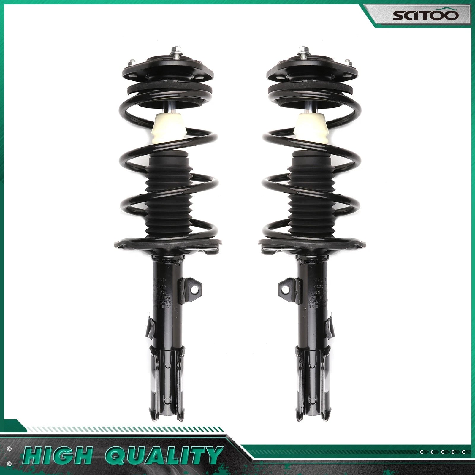 2X Front Complete Strut for Scion tC 2005–2010 w/ Coil Spring Mount Kits