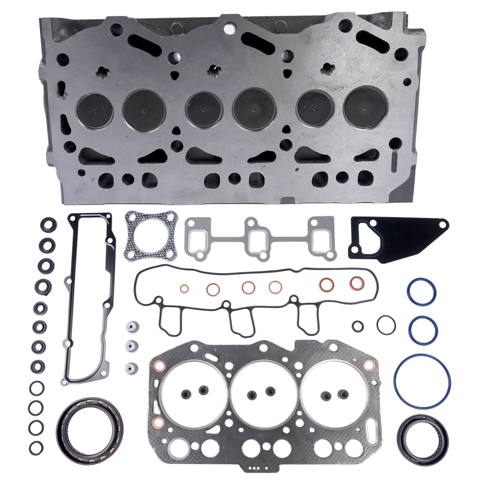 Complete Cylinder Head Assembly & Gasket Set for Yanmar Engine (YYYY–YYYY)