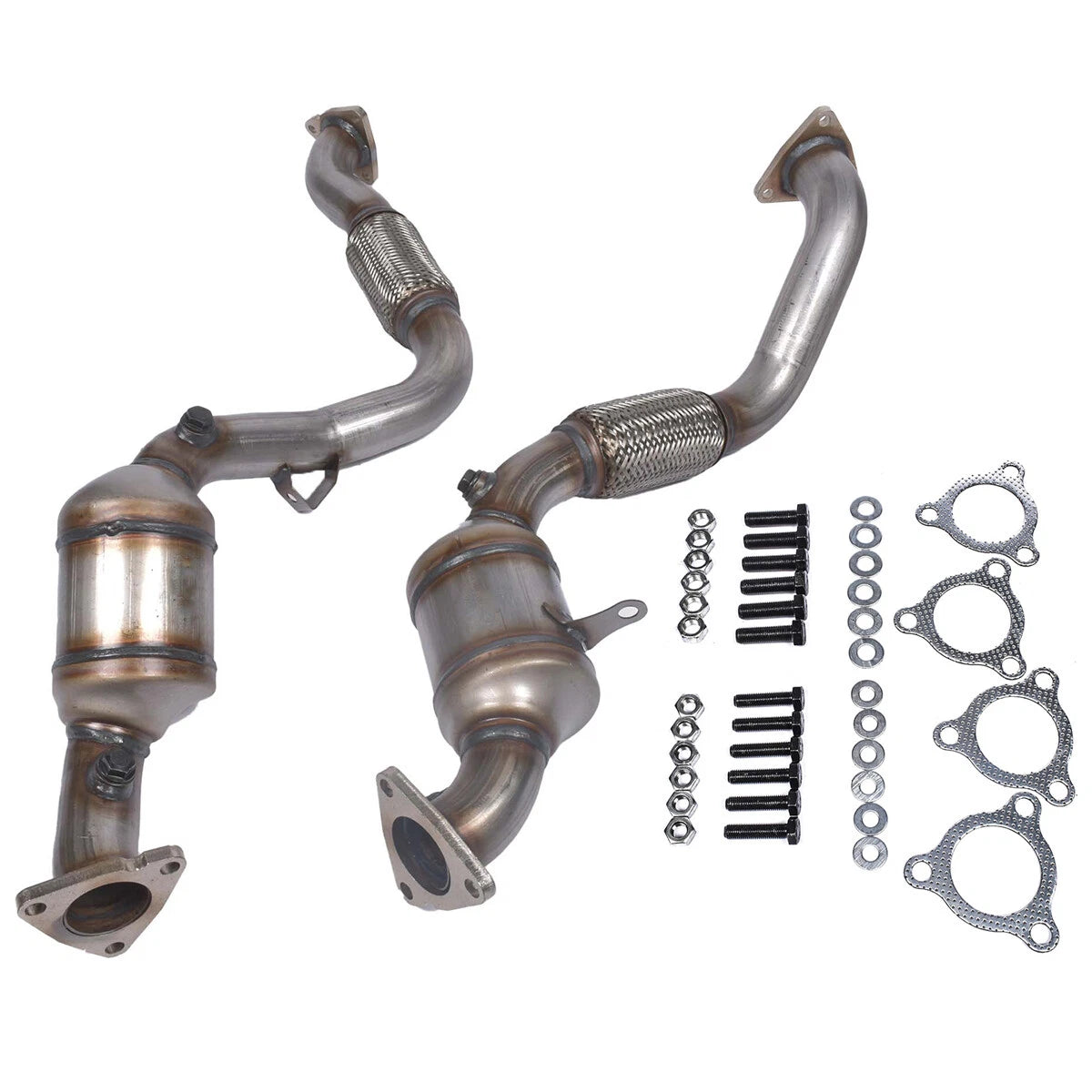 Pair of Front Catalytic Converters for Audi Q7 (2007–2009)