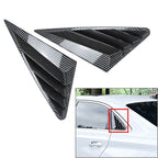 Rear Window Louvers for Audi A3 8Y Sedan (2021–2024) Black