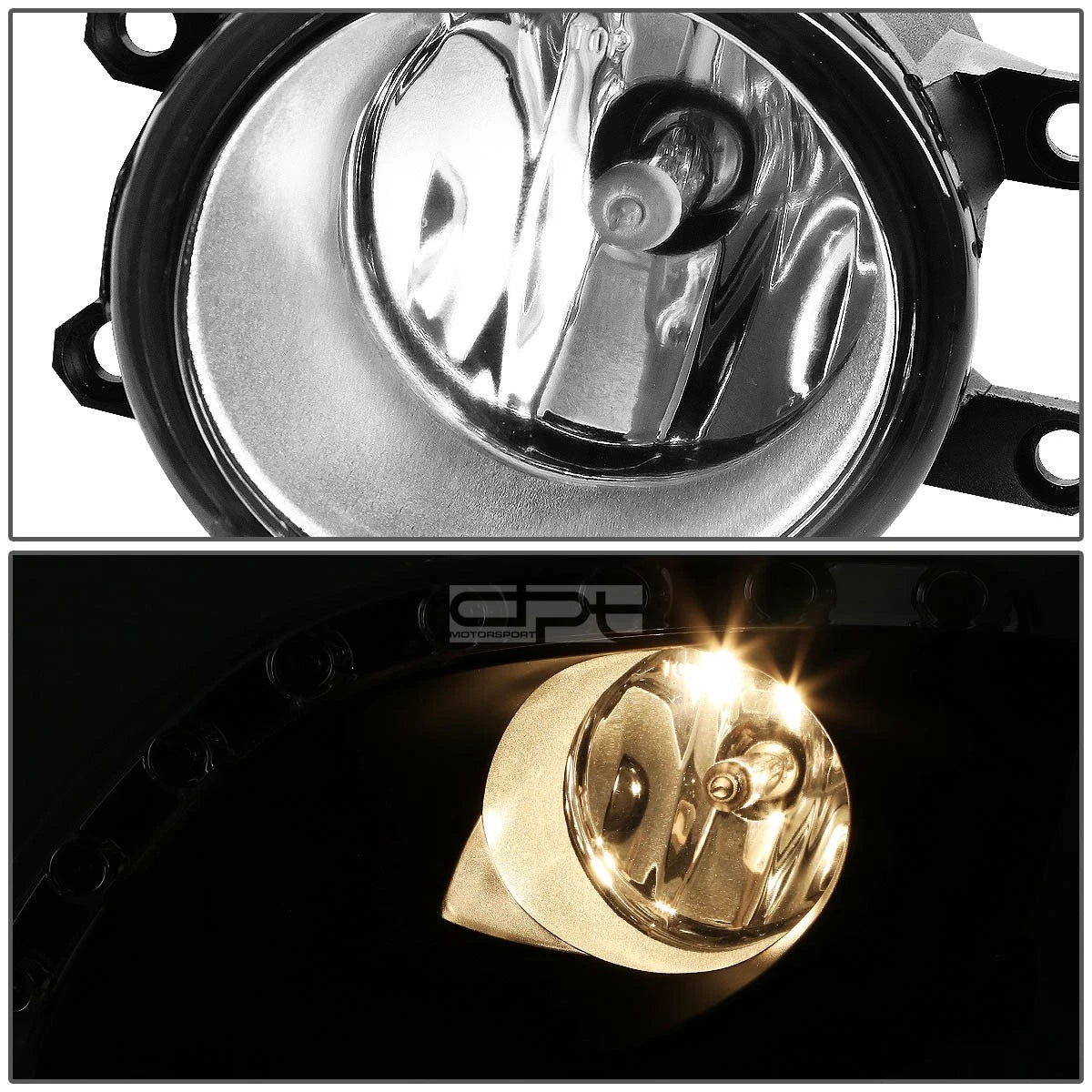 Set of 2 Fog Lights for Toyota Camry (2010–2011) OE, Clear Lens, LED DRL