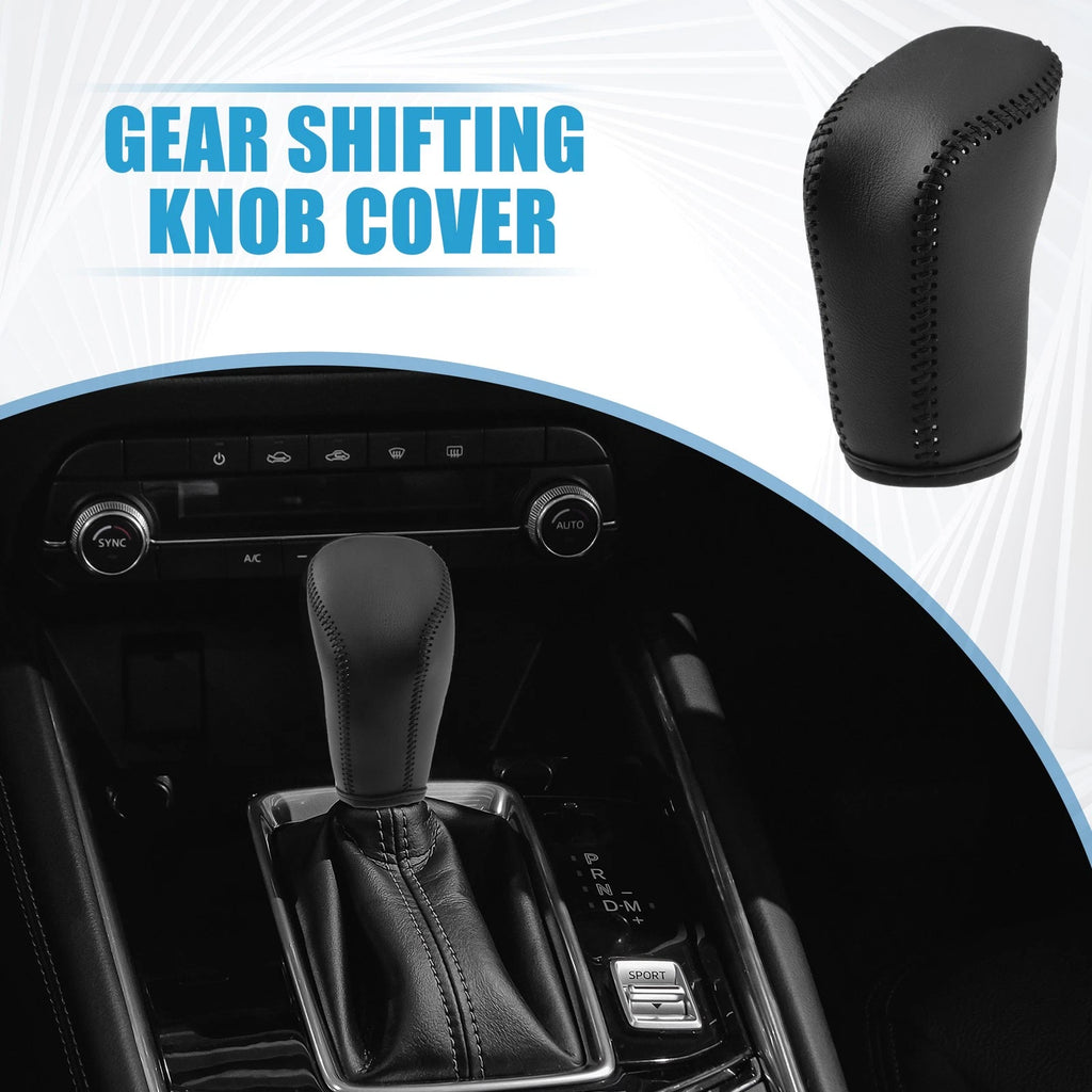 Gear Shift Head Knob Cover for Honda Civic (2022) Faux Leather Black