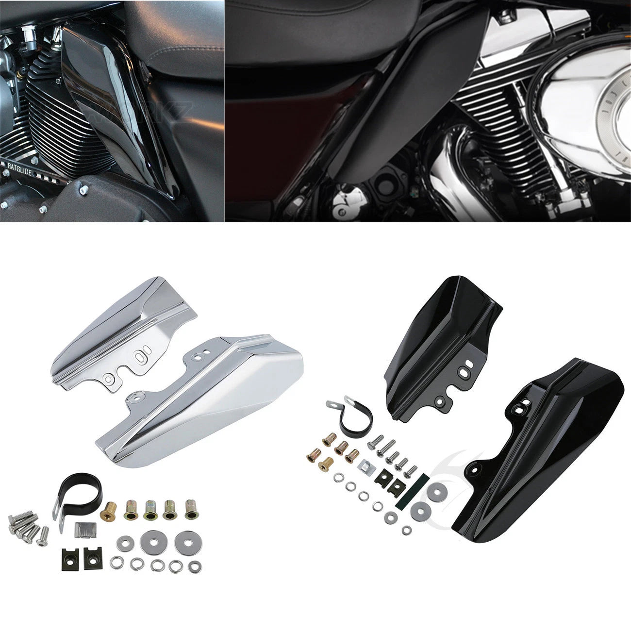 Mid-Frame Air Deflector for Harley Touring Electra Road Glide King (2001–2008)