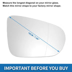 Heated Right Side Mirror Glass for Volkswagen Golf Mk6 (2009–2014)