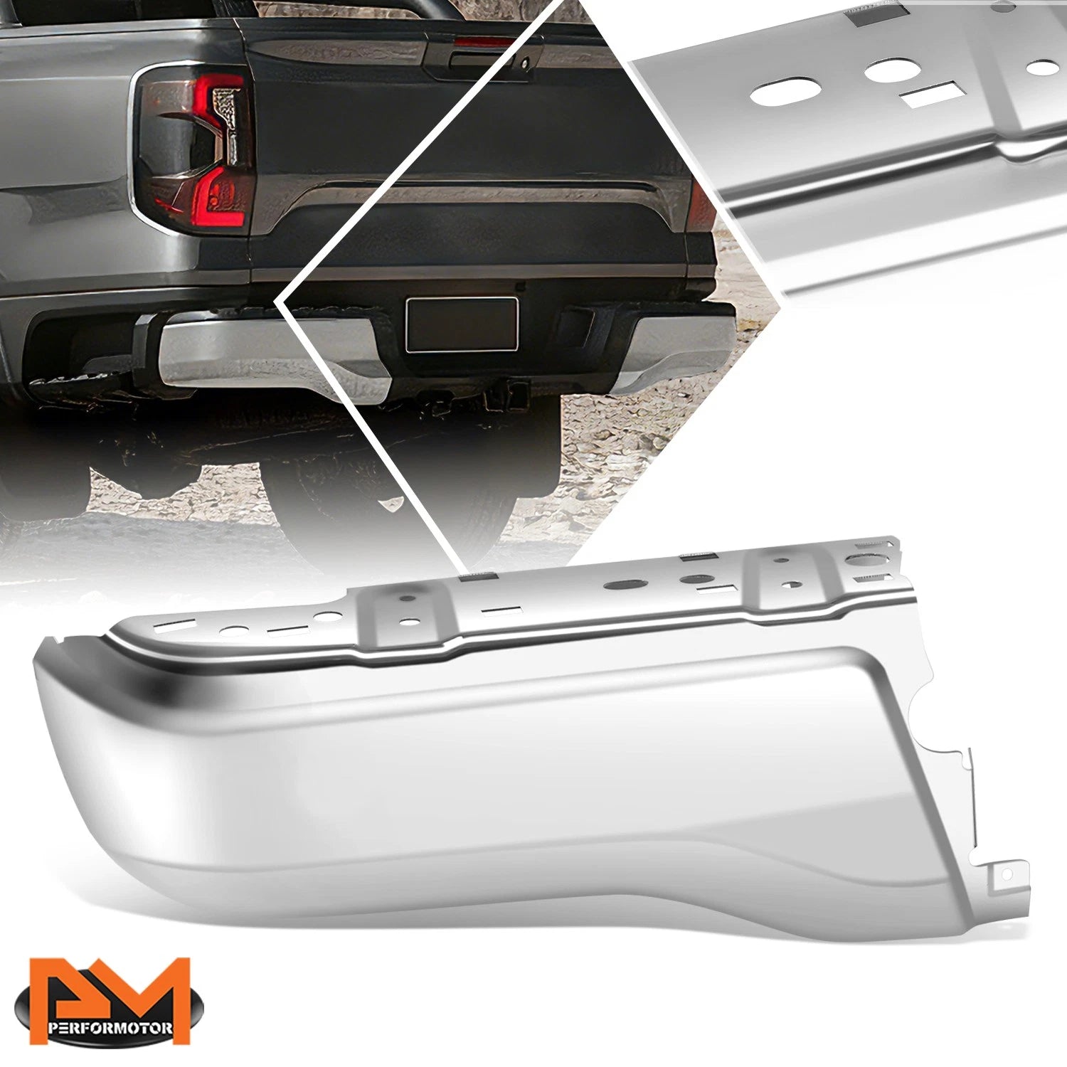 Rear Left Bumper End Cap for Ford Ranger (2019–2023) Chrome