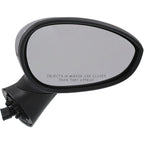 Power Mirror for Fiat 500 (2012–2018) Right Side Manual Fold Chrome