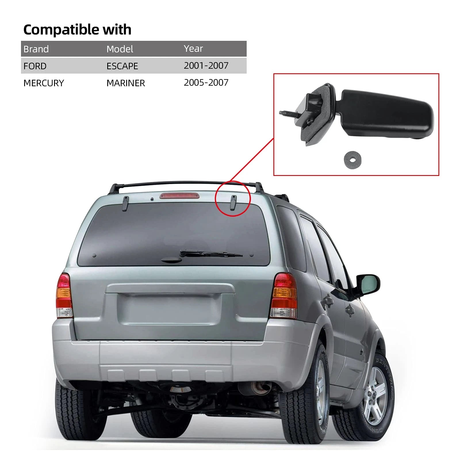 Rear Window Hinge Set for Ford Escape & Mercury Mariner (2001–2012)