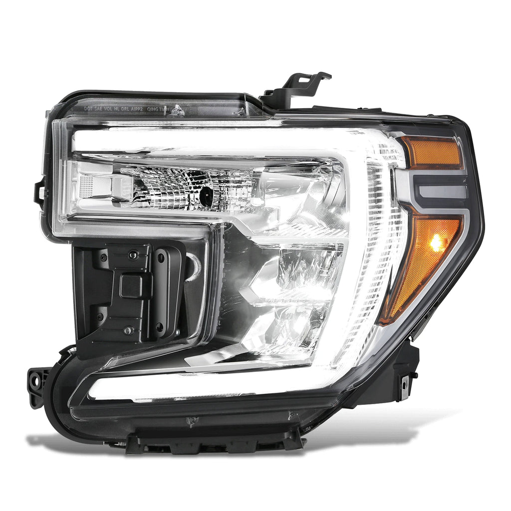 Chrome Amber LED Driver Headlight Assembly for GMC Sierra 1500 Limited (2019–2022)