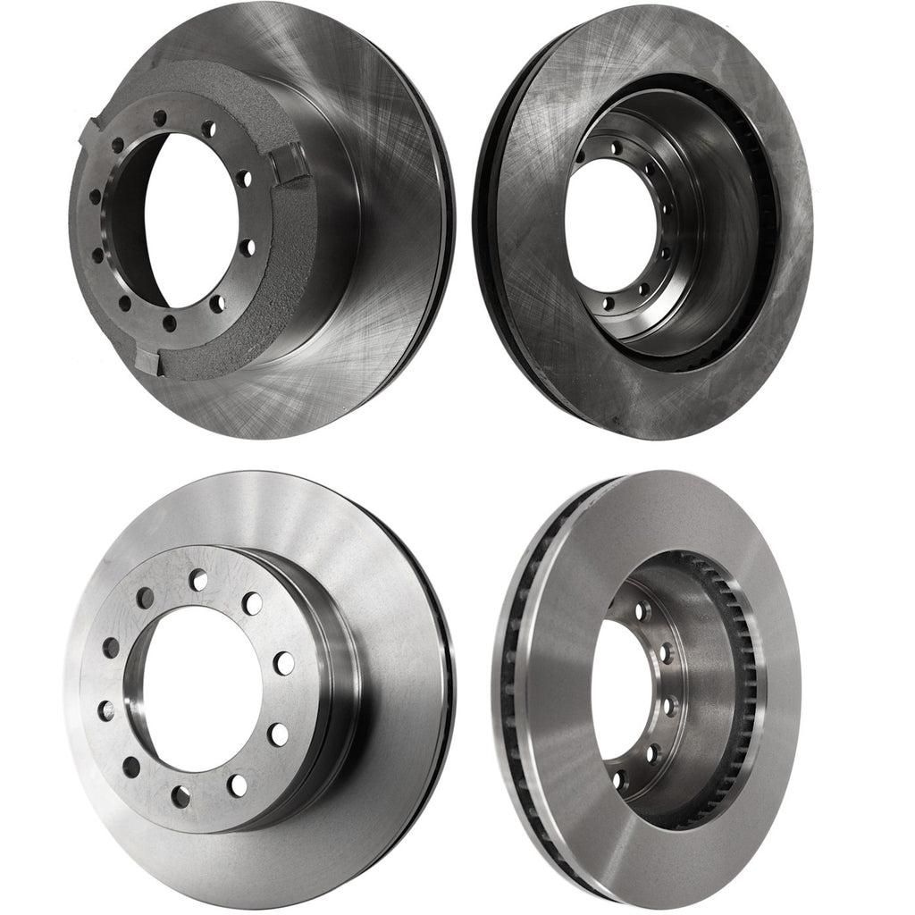 Front and Rear Brake Disc Set for Ford F-450 Super Duty (2005–2016)