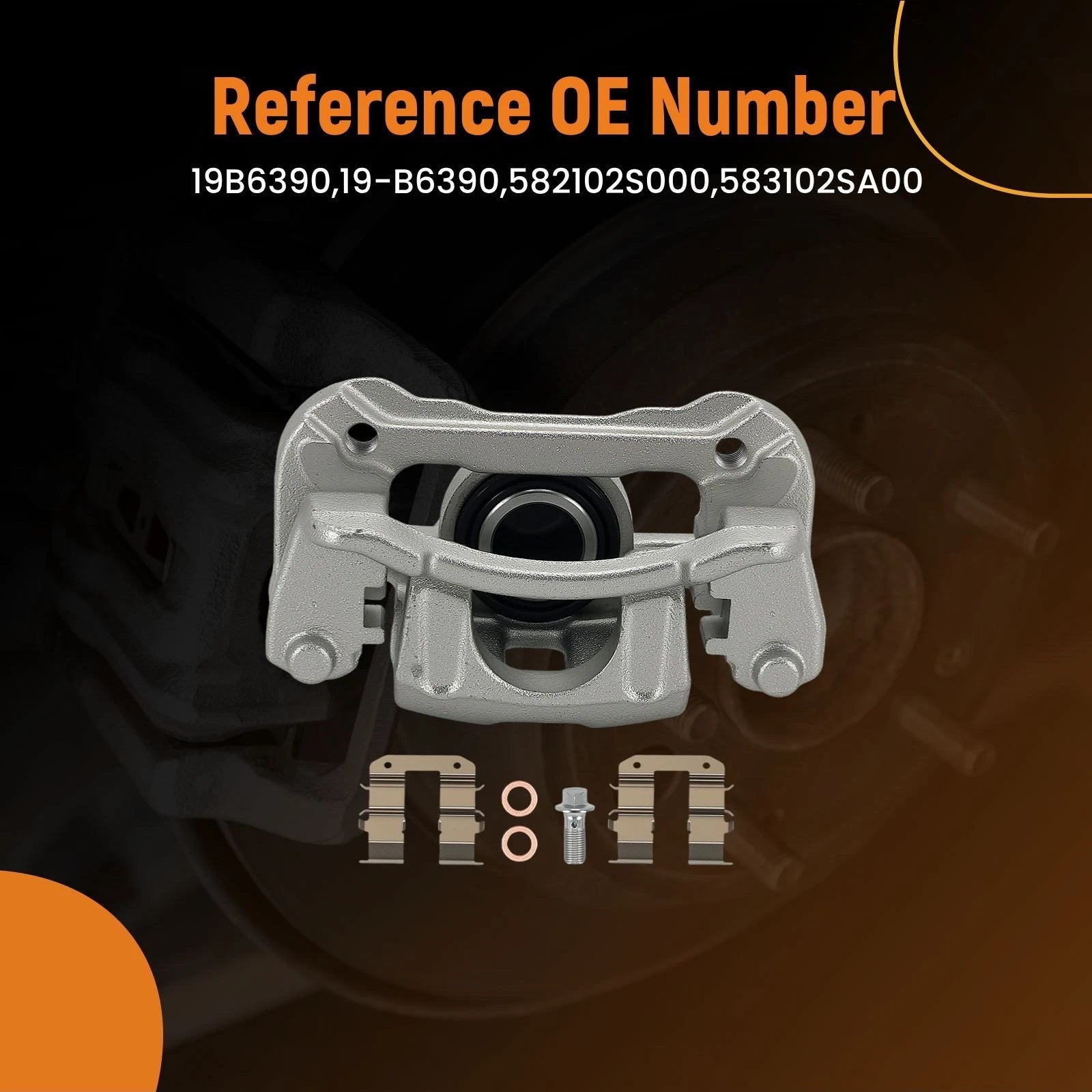 Rear Left Brake Caliper for Hyundai Tucson (2010–2015) 582102S000