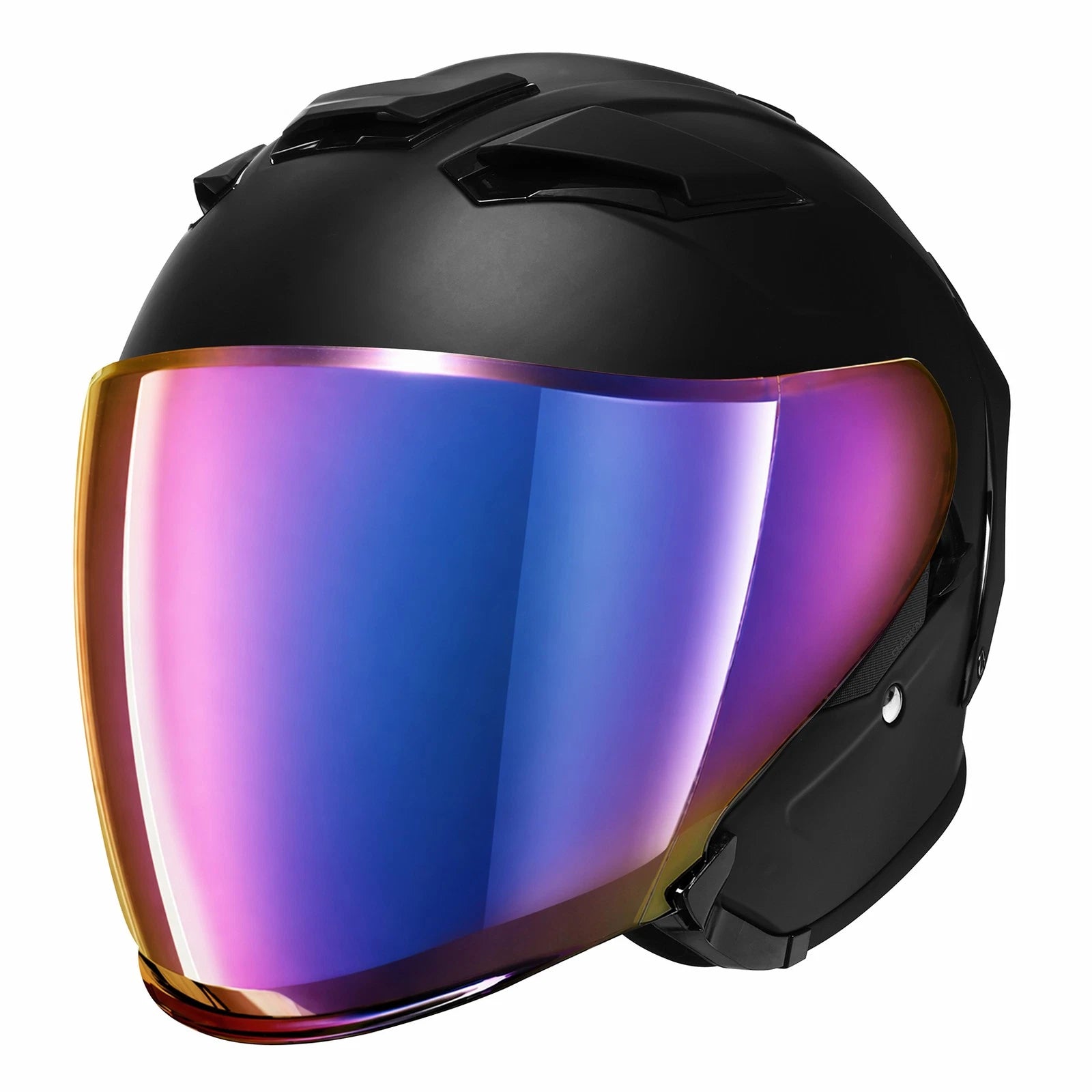 3/4 Open Face Helmet with Dual Visor for Motorcycle (DOT Approved)