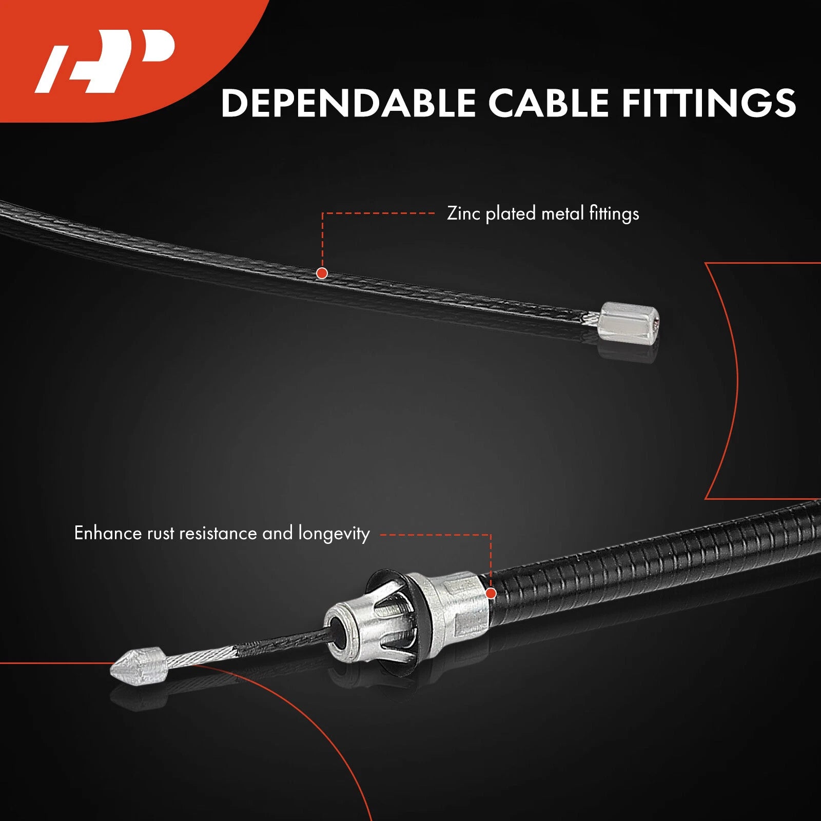 Rear Left Parking Brake Cable for Chevrolet Silverado 1500 GMC Sierra