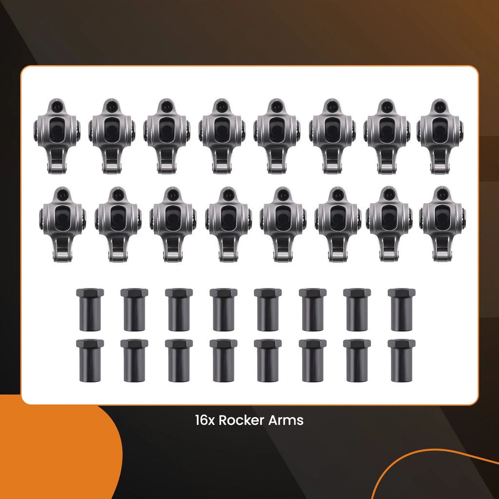 16x Rocker Arms 1.5 Ratio for Chevy SBC V8 (1955–1986) 3/8" Stud