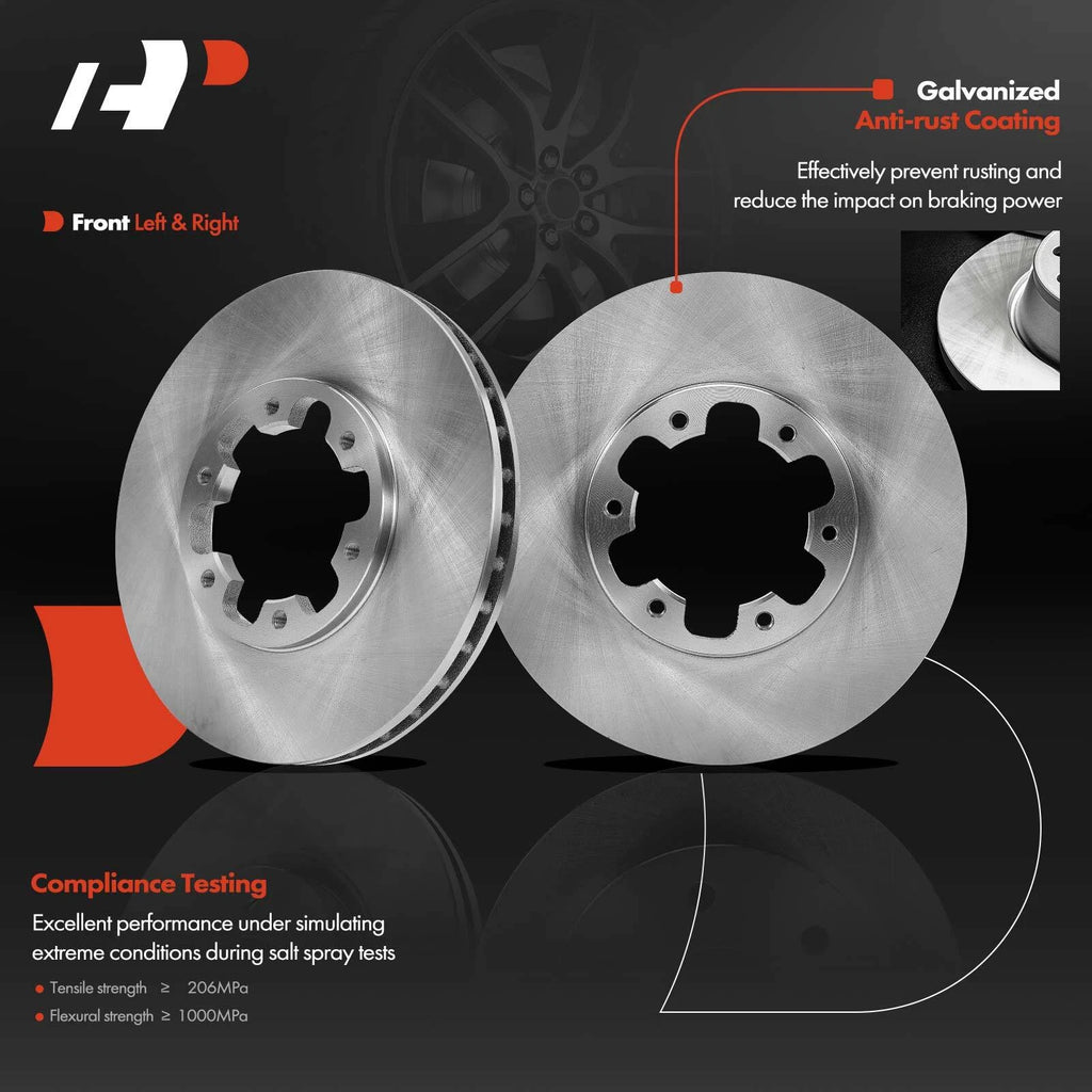 Front Disc Brake Rotors & Ceramic Pads for Nissan Frontier Xterra (2003–2004)