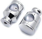 Chrome Straight 2" Rise Handlebar Risers for Harley