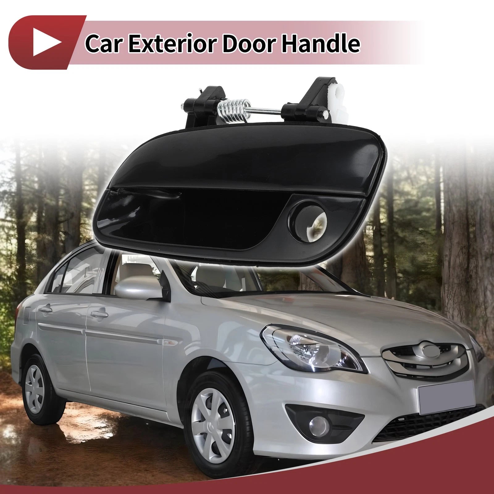 Car Exterior Door Handle for Hyundai Elantra (2017–2020) No. 826602D000 Black ABS
