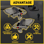 Set of 2 Interior Door Handles for Chevrolet K2500 Suburban (1995–1997)