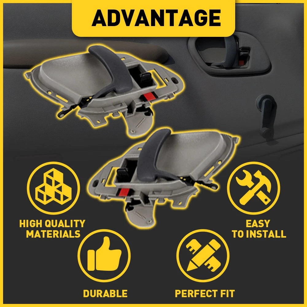 Set of 2 Interior Door Handles for Chevrolet K2500 Suburban (1995–1997)