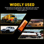 8x LED Marker Lights for RV Truck Trailer (Waterproof Amber)