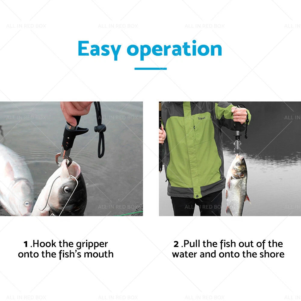 Stainless Steel Fish Lip Grabber Gripper Tool for Fishing (30KG)